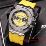 Replica Audemars Piguet Royal Oak Offshore Diver SS Yellow Face Rubber Band